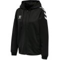 hummel Sport Hooded Jacket hmlCORE XK Poly Zip Hood Sweat (Polyester Sweat Fabric) with Hood Black Women