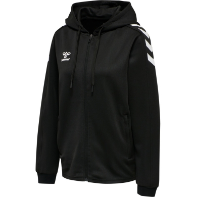 hummel Sport Hooded Jacket hmlCORE XK Poly Zip Hood Sweat (Polyester Sweat Fabric) with Hood Black Women