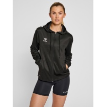 hummel Sport Hooded Jacket hmlCORE XK Poly Zip Hood Sweat (Polyester Sweat Fabric) with Hood Black Women