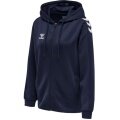 hummel Sport Hooded Jacket hmlCORE XK Poly Zip Hood Sweat (Polyester Sweat Fabric) with Hood Navy Blue Women