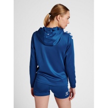 hummel Sport Hooded Jacket hmlCORE XK Poly Zip Hood Sweat (Polyester Sweat Fabric) with Hood Navy Women