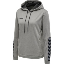 hummel Sport Hoodie hmlAUTHENTIC Poly Hoodie (knitted polyester) with hood grey Women