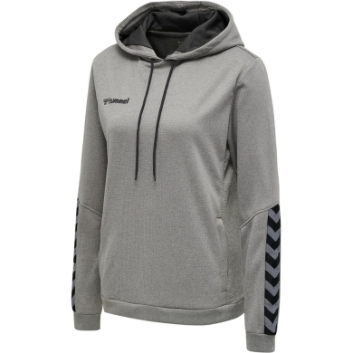 hummel Sport Hoodie hmlAUTHENTIC Poly Hoodie (knitted polyester) with hood grey Women