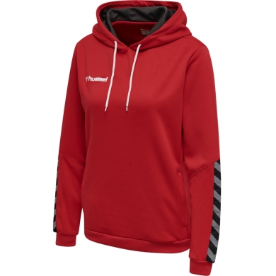 hummel Sport Hoodie hmlAUTHENTIC Poly Hoodie (knitted polyester) with hood red Women