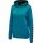 hummel Sport Hoodie hmlAUTHENTIC Poly Hoodie (knitted polyester) with hood teal blue Women