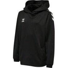 hummel Sport Hoodie hmlCORE XK Poly Sweat Hoodie (Polyester Sweat Fabric) with Hood in Black for Kids