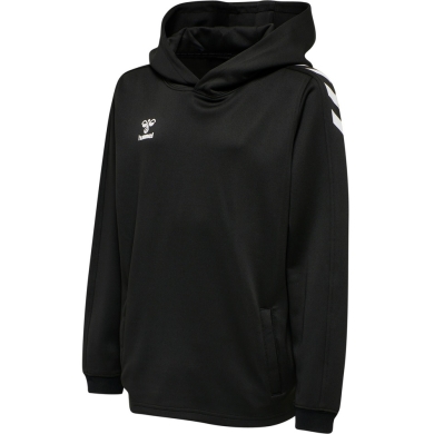 hummel Sport Hoodie hmlCORE XK Poly Sweat Hoodie (Polyester Sweat Fabric) with Hood in Black for Kids