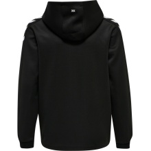 hummel Sport Hoodie hmlCORE XK Poly Sweat Hoodie (Polyester Sweat Fabric) with Hood in Black for Kids