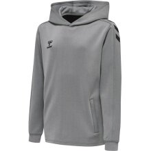 hummel Sport Hoodie hmlCORE XK Poly Sweat Hoodie (Polyester Sweat Fabric) with Hood Grey Children