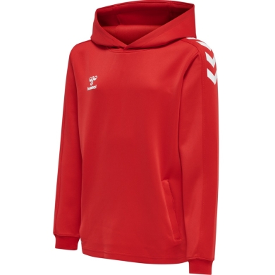 hummel Sport Hoodie hmlCORE XK Poly Sweat Hoodie (Polyester Sweat Fabric) with Hood in Red for Kids