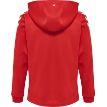 hummel Sport Hoodie hmlCORE XK Poly Sweat Hoodie (Polyester Sweat Fabric) with Hood in Red for Kids