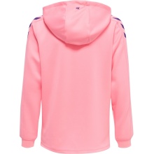 hummel Sport Hoodie hmlCORE XK Poly Sweat Hoodie (Polyester Sweat Fabric) with Hood Pink Children