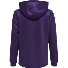 hummel Sport Hoodie hmlCORE XK Poly Sweat Hoodie (Polyester Sweat Fabric) with Hood Purple/White Children