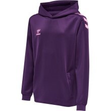 hummel Sport Hoodie hmlCORE XK Poly Sweat Hoodie (Polyester Sweat Fabric) with Hood Purple Children