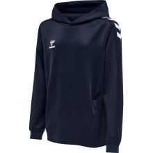 hummel Sport Hooded Sweatshirt hmlCORE XK Poly Sweat Hoodie (Polyester Sweat Fabric) with Hood Navy Blue Children