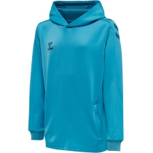 hummel Sport Hoodie hmlCORE XK Poly Sweat Hoodie (Polyester Sweat Fabric) with Hood Blue Children