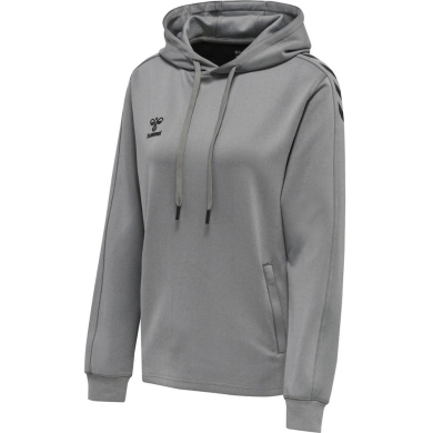 hummel Sport Hoodie hmlCORE XK Poly Sweat Hoodie (Polyester Sweat Fabric) with Hood Grey Women