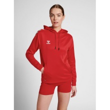 hummel Sport Hoodie hmlCORE XK Poly Sweat Hoodie (Polyester Sweat Fabric) with Hood Red Women