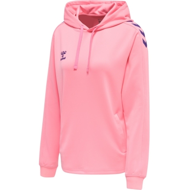 hummel Sport Hoodie hmlCORE XK Poly Sweat Hoodie (Polyester Sweat Fabric) with Hood in Pink Women