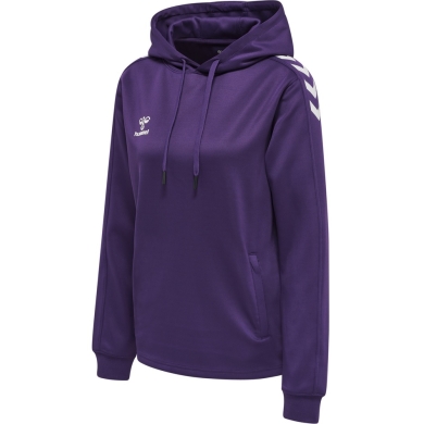 hummel Sport Hoodie hmlCORE XK Poly Sweat Hoodie (Polyester Sweat Fabric) with Hood Purple/White Women