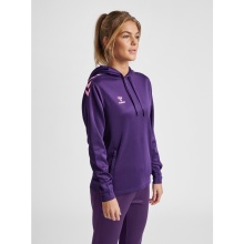 hummel Sport Hoodie hmlCORE XK Poly Sweat Hoodie (Polyester Sweat Fabric) with Hood Purple Women