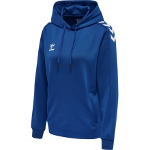 hummel Sport Hoodie hmlCORE XK Poly Sweat Hoodie (Polyester Sweat Fabric) with Hood in Dark Blue for Women