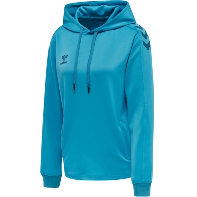 hummel Sports Hoodie hmlCORE XK Poly Sweat Hoodie (Polyester Sweat Fabric) with Hood Blue Women