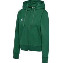 hummel Hoodie hmlGO 2.0 Full-Zip Hoodie (soft sweat fabric) dark green Women