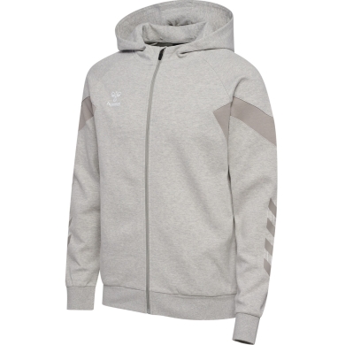 hummel Hoodie hmlTRAVEL Full-Zip Hoodie (soft sweat fabric) light grey Men