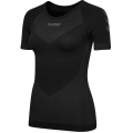 hummel Functional Underwear Short Sleeve Seamless Round Neck Seamless Black Women