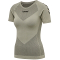 hummel Functional Underwear Short Sleeve Seamless Round Neck Seamless Grey Women