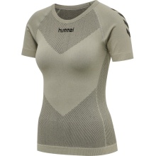 hummel Functional Underwear Short Sleeve Seamless Round Neck Seamless Grey Women