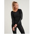 hummel Functional Underwear Long Sleeve Seamless Round Neck Seamless Black Women