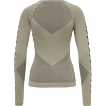 hummel Functional Underwear Long Sleeve Seamless Round Neck Seamless Grey Women