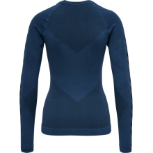 hummel Functional Underwear Long Sleeve Seamless Round Neck seamless denim blue Women