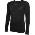 hummel Functional Underwear Long Sleeve Seamless Round Neck Seamless Black Men