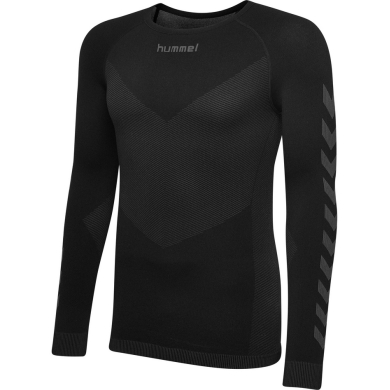 hummel Functional Underwear Long Sleeve Seamless Round Neck Seamless Black Men