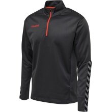 hummel Sport Long Sleeve Shirt hmlAUTHENTIC Half-Zip Sweatshirt (knitted polyester) asphalt grey Men