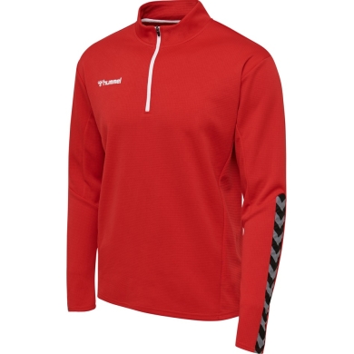 hummel Sport Long Sleeve Shirt hmlAUTHENTIC Half-Zip Sweatshirt (knitted polyester) red Men