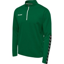 hummel Sport Long Sleeve Shirt hmlAUTHENTIC Half-Zip Sweatshirt (knitted polyester) dark green Men