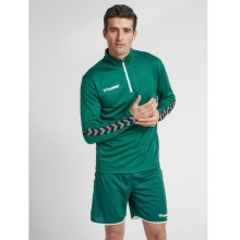 hummel Sport Long Sleeve Shirt hmlAUTHENTIC Half-Zip Sweatshirt (knitted polyester) dark green Men