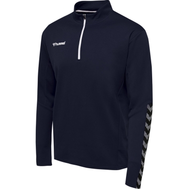 hummel Sport Long Sleeve Shirt hmlAUTHENTIC Half-Zip Sweatshirt (knitted polyester) navy blue Men