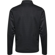 hummel Sport Long Sleeve Shirt hmlAUTHENTIC Half-Zip Sweatshirt (knitted polyester) black/asphalt grey Kids