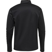 hummel Sport long-sleeved shirt hmlAUTHENTIC Half-Zip Sweatshirt (knitted polyester) black/white Kids