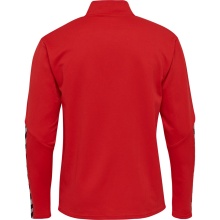 hummel Sport Long Sleeve Shirt hmlAUTHENTIC Half-Zip Sweatshirt (knitted polyester) red Kids