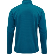 hummel Sport Long Sleeve Shirt hmlAUTHENTIC Half-Zip Sweatshirt (knitted polyester) teal blue Kids