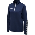 hummel Sport Long Sleeve Shirt hmlAUTHENTIC Half-Zip Sweatshirt (knitted polyester) navy blue Women