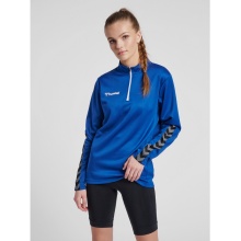 hummel Sport Long Sleeve Shirt hmlAUTHENTIC Half-Zip Sweatshirt (knitted polyester) dark blue Women