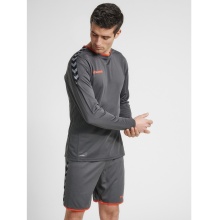 hummel Sport Long Sleeve Shirt hmlAUTHENTIC Poly Jersey (light jersey fabric) asphalt grey Men