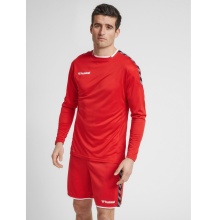 hummel Sport Long Sleeve Shirt hmlAUTHENTIC Poly Jersey (light jersey fabric) red Men